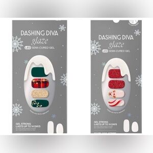 🟠NWT Bundle of 2 DASHING DIVA Glaze Gel Nail Strips